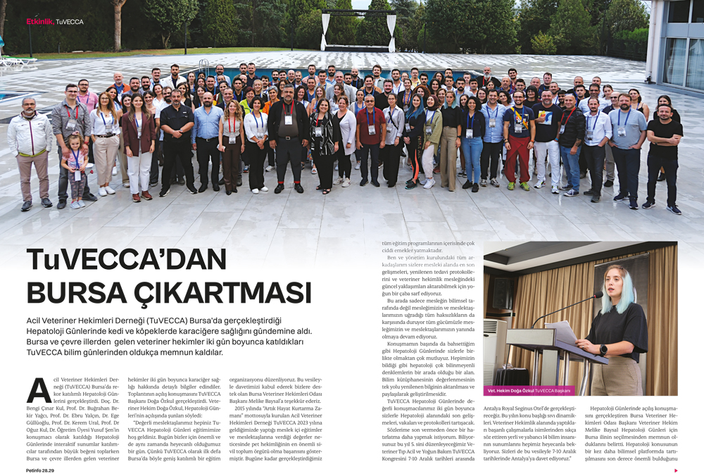 TuVECCA’DAN BURSA ÇIKARTMASI